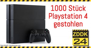 Über 1.000 Playstation-Geräte gestohlen