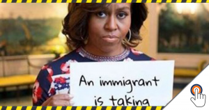 Michelle Obama: „An immigrant is taking my job“.