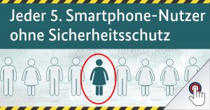 Jeder fünfte Smartphone-Nutzer ohne Sicherheitsschutz!