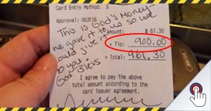 Geist der Weihnacht: Kellnerin bekommt 900$ geschenkt
