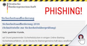 Achtung vor der “Sicherheitsaufforderung” der “Deutschen Bankgemeinschaft”