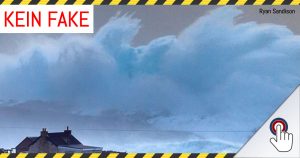 Kein Fake-Foto: Monsterwellen durch Sturm Conor