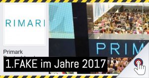 Die erste Fake-Seite zu Jahresbeginn: “Primark Deutschland”