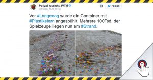 Sturmtief “Axel” schwemmt hunderttausend Ü-Eier an Strand