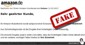 Achtung: Hinter Amazon-Mail verbirgt sich miese Phishing-Attacke