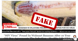 Fake-News: HIV Bananen in de USA!