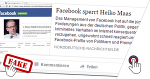 Facebook sperrt Heiko Maas?