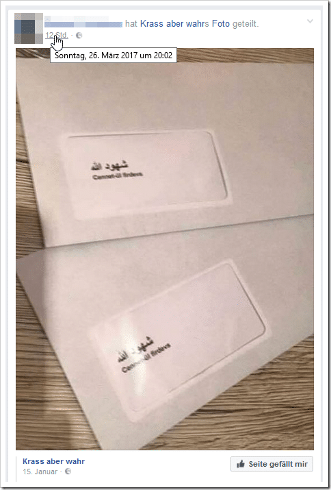 Diese Briefumschläge beinhalten keine Giftstoffe!