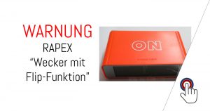 RAPEX-Warnung: Quecksilber in Wecker mit Flip-Funktion
