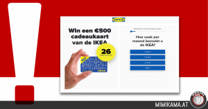 Een IKEA Giftcard ter waarde van 500 Euro. Niet (te) geloven!