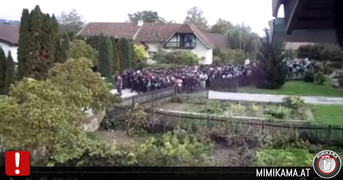 Video über marschierende Moslem in Deutschland ist ein Hybridfake