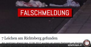 Es wurden keine 7 Leichen am Richtsberg gefunden!