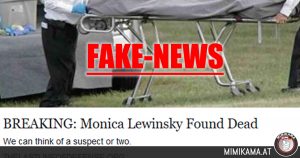 Nein! Monica Lewinsky ist nicht verstorben!