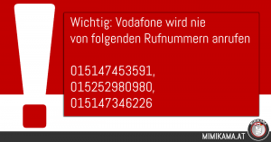 Vorsicht: Gefälschte Vodafone-Anrufe – nicht rangehen