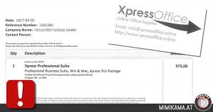 Achtung vor der “XpressOffice” Rechnung!
