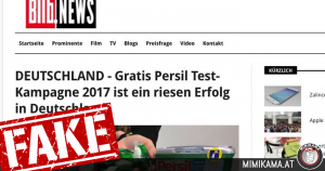 Bilb News und Persil-Testpakete: ein Fake!