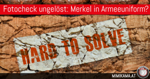 Merkel in Armeeuniform?