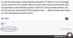 An alle die Sparkasse online Banking benutzen!