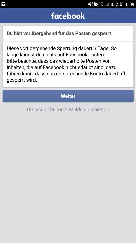 Facebook hat uns 3 Tage gesperrt als wir seine eigene Werbung geteilt haben – mimikama.org