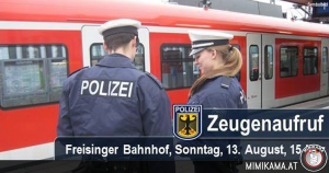 Zeugenauruf – Bundespolizei sucht Zeugen zu einer "Beinstellung" am Bahnhof Freising