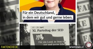 XI. Parteitag der SED? “Für ein Deutschland, in dem wir gut und gerne leben”.