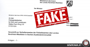 Ein Fake: Der Brief des Innenministeriums ist eine Fälschung!