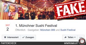 Es gibt kein 1. Sushi-Event in München