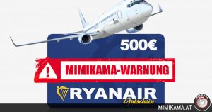 Achtung vor dem Ryanair-Ticket Gewinnspiel auf Facebook