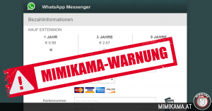 Vorsicht: WhatsApp-Betrug