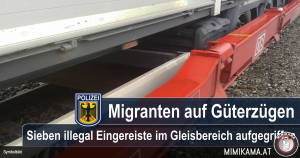 Sieben Güterzugmigranten in München aufgegriffen
