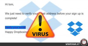 Fieser Erpressungstrojaner versteckt sich hinter einer gefälschte “Dropbox” E-Mail