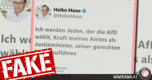 Maas will AfD Wähler bestrafen -> Fake!