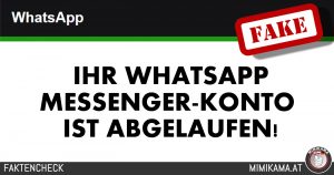 Warnung: “Ihr WhatsApp Messenger-Konto ist abgelaufen”