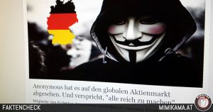 Fake-News: Anonymous hat es auf den globalen Aktienmarkt abgesehen