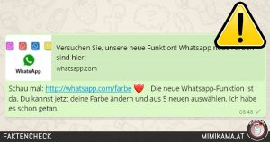 WhatsApp-Warnung: “Die neue Whatsapp-Funktion ist da.”