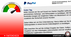 Hackerangriff auf PayPal? Fake!
