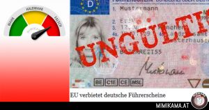 Werden deutsche Führerscheine von der EU verboten?