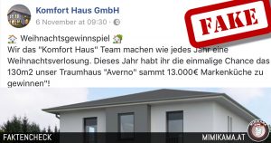 Facebook: “Komfort Haus GmbH” im Faktencheck