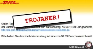 This DHL notification is fake!