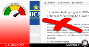 Falsche Euronics Facebookseite & ein Fake-Gewinnspiel!