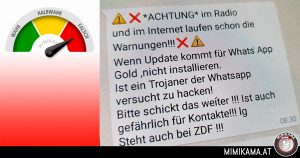 Faktencheck: Die WhatsApp GOLD-Update Warnung!