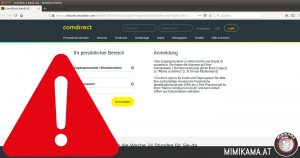 .comdirect-Phishing per Mail und Webseite