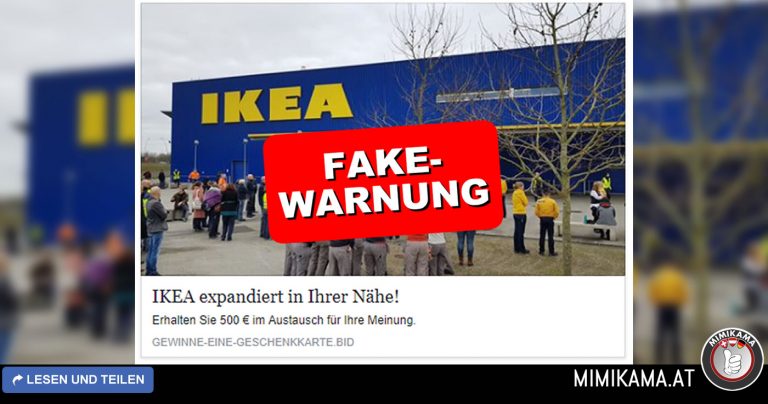 Faktencheck: “500 € IKEA Gutschein”