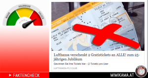 Lufthansa doesn&#39;t give away free tickets to everyone!