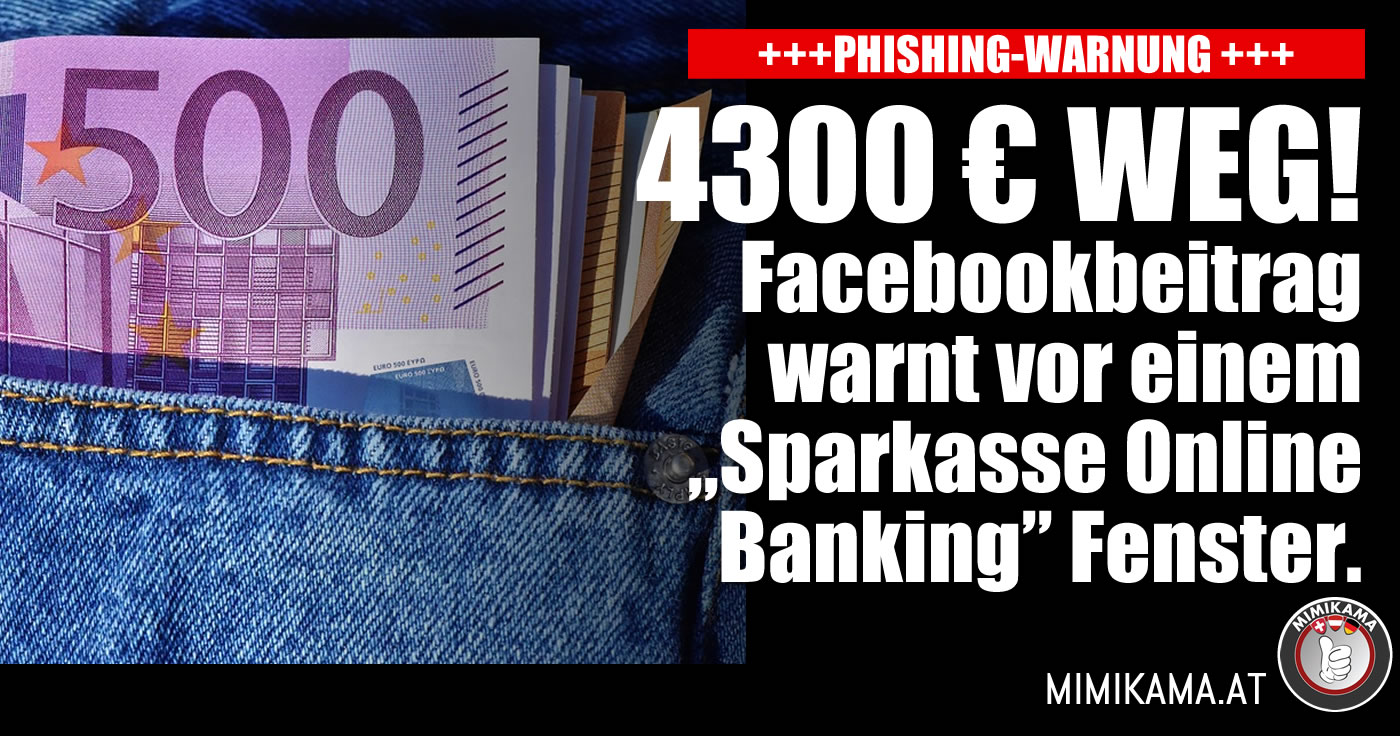 „An alle die Sparkasse online Banking benutzen“