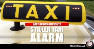 Taxis mit rot blinkenden LEDs