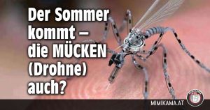 Die Mini-Mücken-Drohne: Facebooknutzer zittern