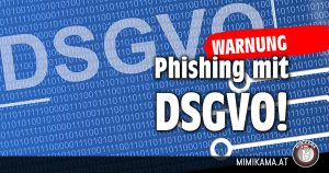 Doppel-Verunsicherung: Phishing mit DSGVO!