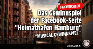 Fake-Gewinnspiele auf der Facebook-Seite “Heimathafen Hamburg”