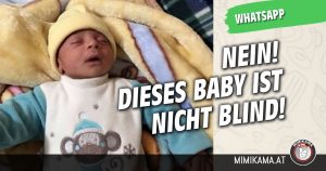 WhatsApp: Das Bild eines blinden Babys!